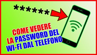 Come VEDERE LA PASSWORD del WiFi CON con il TELEFONO 📱 [upl. by Kcirred]