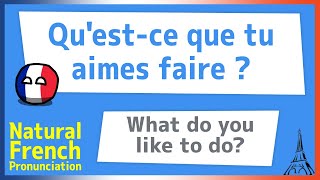 Questce que tu aimes faire  EN  What do you like to do Sentence No 37 [upl. by Senalda]