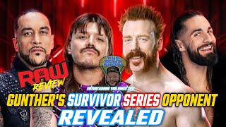 WWE RAW 11424 Review  Gunthers Survivor Series Opponent Revealed RIP Quincy Jones [upl. by Carlo]