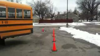 Parallel parking a school bus  drivers side [upl. by Bendicta]