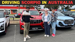 MAHINDRA SCORPIO IN AUSTRALIA  TAKING TEST DRIVE  VISITING SHOWROOM [upl. by Kalila]