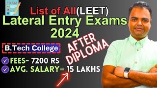 2nd Year BTech Admission After Diploma Diploma to BTech Entrance Exam Direct Govt BTech College [upl. by Lowry]