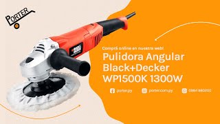 Portercompy  Pulidora Lijadora BlackampDecker WP1500K 1300W [upl. by Nylcsoj87]