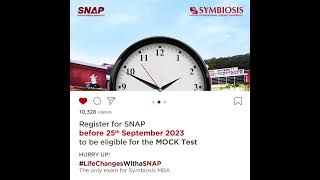 SNAP 2023  Official Mock Test Update [upl. by Eelac304]