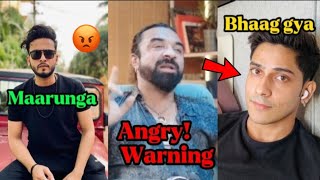 Ajaz Khan VERY ANGRY Warning to YOUTUBERS 🤬😱  Ajaz khan on Elvish Yadav And purav Jha [upl. by Namzzaj]