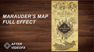 Marauders Map full effect inside After Effects [upl. by Emiolhs]