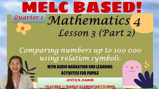 LESSON 4 COMPARING NUMBERS UP TO 100 000 USING RELATION SYMBOLS GRADE 4 MATH [upl. by Okramed976]