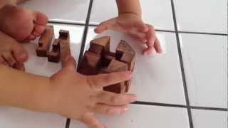 27 Diamond Cube Wood Puzzle  The Wood Cube Solution [upl. by Vidda]