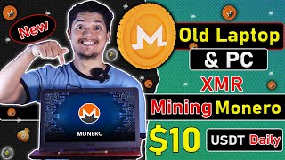 10 Daily XMR🚀  Crypto Mining Using A LaptopPC App Proof 🤑  Monero Mining CPU Setup 2023 😍 [upl. by Nogam558]