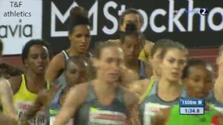 1500m Womens  Diamond League Stockholm 2016 [upl. by Autum]