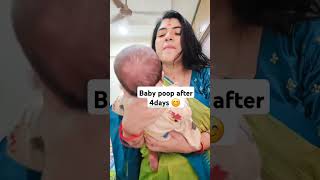 Baby poop after 4days  funny vdo [upl. by Ko]