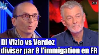 Fabrice Di Vizio clash Gilles Verdez  Diviser par 8 Limmigration en France 🤔 TPMP réaction [upl. by Nnayd]