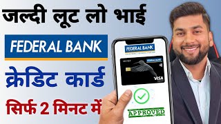 Federal Bank Credit Card  How To Apply Federal Bank Credit Card Online  Full Guide [upl. by Corissa621]