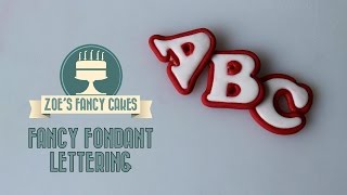 Making fancy lettering text for cake decorating How To Tutorial [upl. by Smalley609]