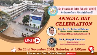 ANNUAL DAY CELEBRATION  St Francis de Sales School CBSE  Visakhapatnam [upl. by Airdnek]