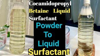 How To Make Cocamidopropyl Betaine liquid Liquid Surfactant cocamidopropylbetaine surfactant [upl. by Grania]