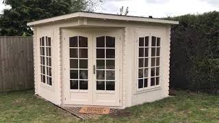 The Palmako Melanie 28x28m Corner Summerhouse from Cabins Unlimited [upl. by Cleopatra]