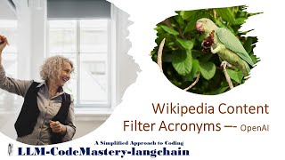 Access Wikipedia Page with API and Filter Acronyms Langchain Tools [upl. by Kanor]