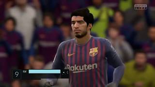 FC Barcelona vs Eibar FIFA 19 La Liga matchday 19 [upl. by Nonnelg]