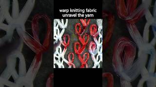 Unraveling the yarn of warp knitting machine tricot fabric Warp knitting SangDon Choi 트리코트 경편기 [upl. by Elyrrad]