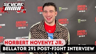 Norbert Novenyi Jr Bellator 291 PostFight Interview [upl. by Aihsyla257]