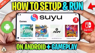 🔥 How To Setup SUYU Emulator Android  Best SettingsGameplay  New Nintendo Switch Emulator Android [upl. by Enohpesrep]