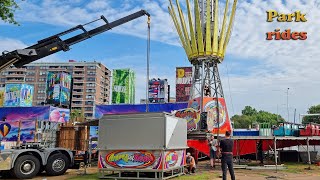 Afbouw Kermis  Park Hilaria  Kermis Eindhoven Deel 1 [upl. by Aicak]