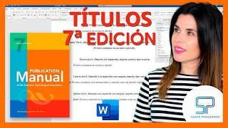 🟠 Crear TABLAS según NORMAS APA 7ma séptima edición en Word [upl. by Teteak512]