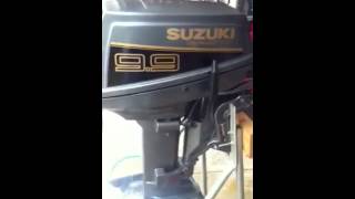 99 hp Suzuki outboard motor model DT99C demo [upl. by Shatzer]