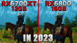 RX 6700 XT 12GB vs RX 6800 16GB  Tested in 15 games [upl. by Yeldoow]