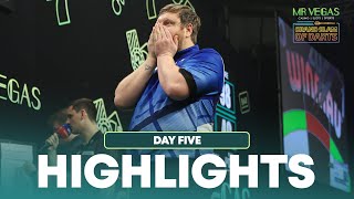 DECIDING LEG DRAMA amp MORE SHOCKS Day Five Highlights  2024 Grand Slam of Darts [upl. by Charmain]