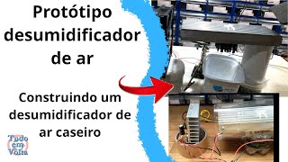 Desidratador caseiro para ambientes pastilhas Peltier desumidificador de ar gavetas armários caixas [upl. by Antin]