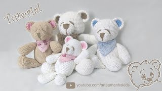 URSO AMIGURUMI  PARTE 01  por ArteeManhaKids [upl. by Tada580]