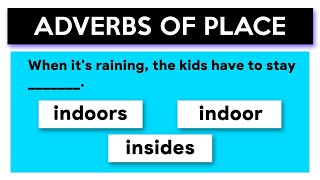 Adverbs of Place Grammar Quiz [upl. by Aicilana]