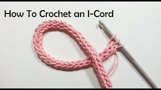 How To Crochet an ICord  Bag Strap [upl. by Atiuqiram86]