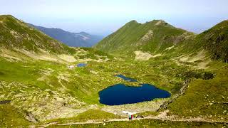 Fagaras Mountains from above  Transfagarasan Moldoveanu Balea Lake [upl. by Ynnot39]