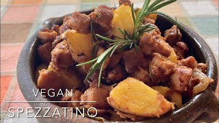 SPEZZATINO CON PATATE VEGAN ricetta facile e buonissima senza carne [upl. by Sharlene]