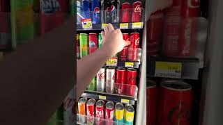 Coca Cola and strawberry mix flavour best combo asmrdrinking conveniencestore lycheepoppingboba [upl. by Brosy]