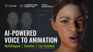 Audio2Face  AIPowered Facial amp Lip Sync Animation  iClone [upl. by Joliet]