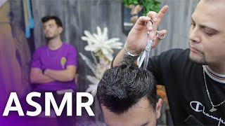 ASMR Complete Barber Service  Asmr Haircut Hair Removal Asmr Shaving Asmr Massage [upl. by Repard282]