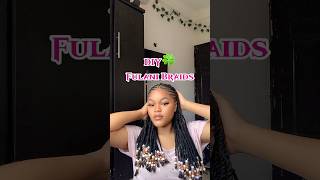 How to make Fulani braids🌸☘️ hairdiy fulanibraids braidswithbeads hairtutorial braidstyles [upl. by Ynobe795]