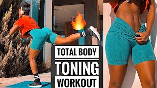 Burn🔥500 Calories  TOTAL BODY TONING And FAT BURNING WORKOUTBeginner Friendly [upl. by Nolrac58]