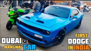 1st DODGE CHALLENGER in INDIA  DODGE  DUBAI  b4belado [upl. by Etteniuqna]