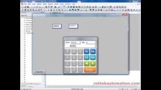 Numeric Scaling Demonstration using Weintek EasyBuilder Pro HMI Software by Rohtek Automation MT8100 [upl. by Noelopan256]