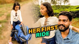 zaiba’s first super bike ride 🏍  lerashivlog [upl. by Ellekram]