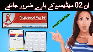 Tab Gencox 60 Uses and Side Effects  Tab Nuberole Forte Uses and Side Effects  Muscle Relaxant [upl. by Etteyafal]