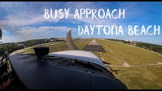 Busy ATC Approach Into Daytona Beach C172 [upl. by Alesig]