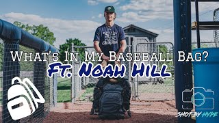 Episode 22 Whats In My baseball Bag Ft Noah Hill Class of 22 Uncommitted Catcher [upl. by Ataynek]