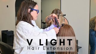 Is V Light The Best Hair Extension Method For THIN HAIR Your Guide to V Light Hair Extension [upl. by Jacquetta449]