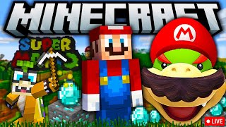 Super Mario Minecraft Survival  SMR Live [upl. by Arannahs]